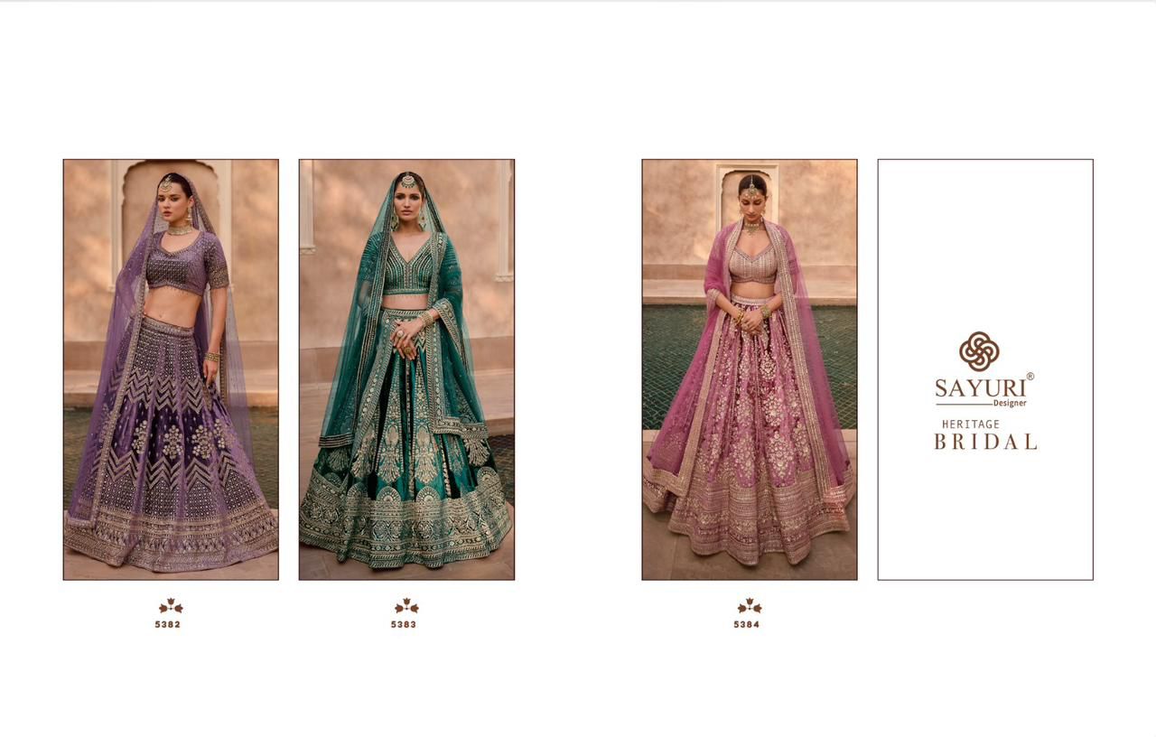 Sayuri Heritage Bridal Heavy Designer Lehenga Choli Collection